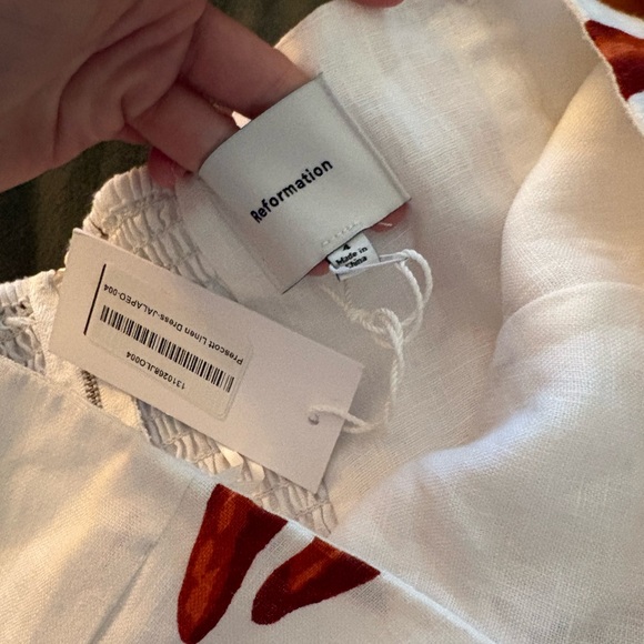 NWT Reformation Percy Linen Dress Size 2 - Picture 7 of 7